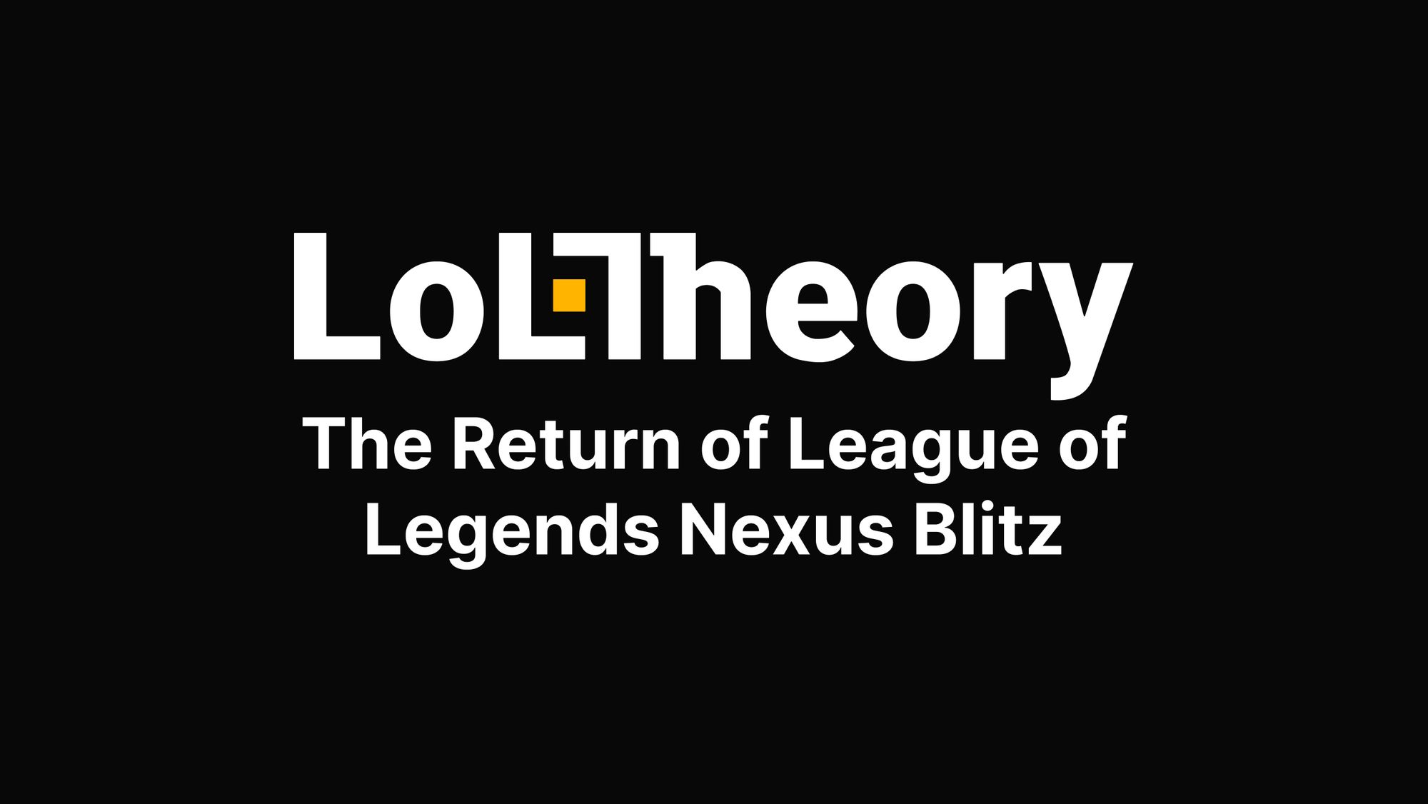 The Return of League of Legends Nexus Blitz