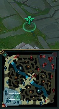 Need Vision ping shown as a green ward icon on the terrain and on the minimap
